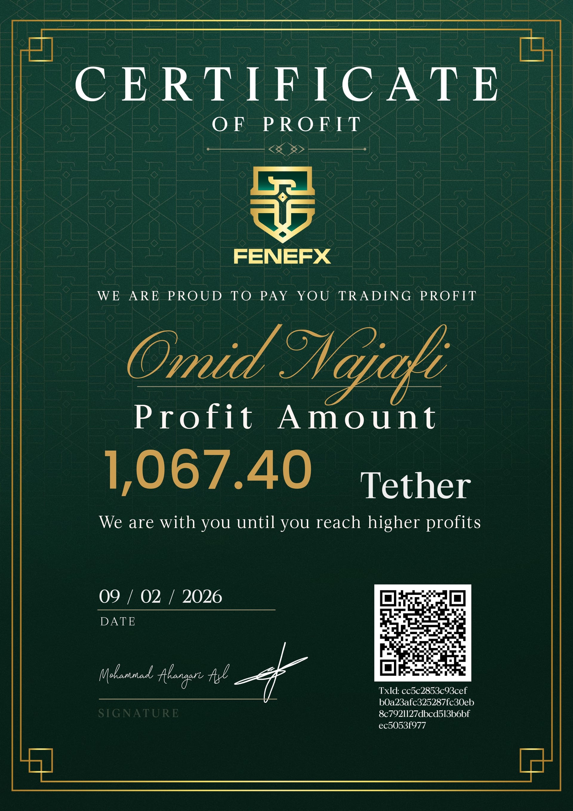 Duplicate Certificate 1